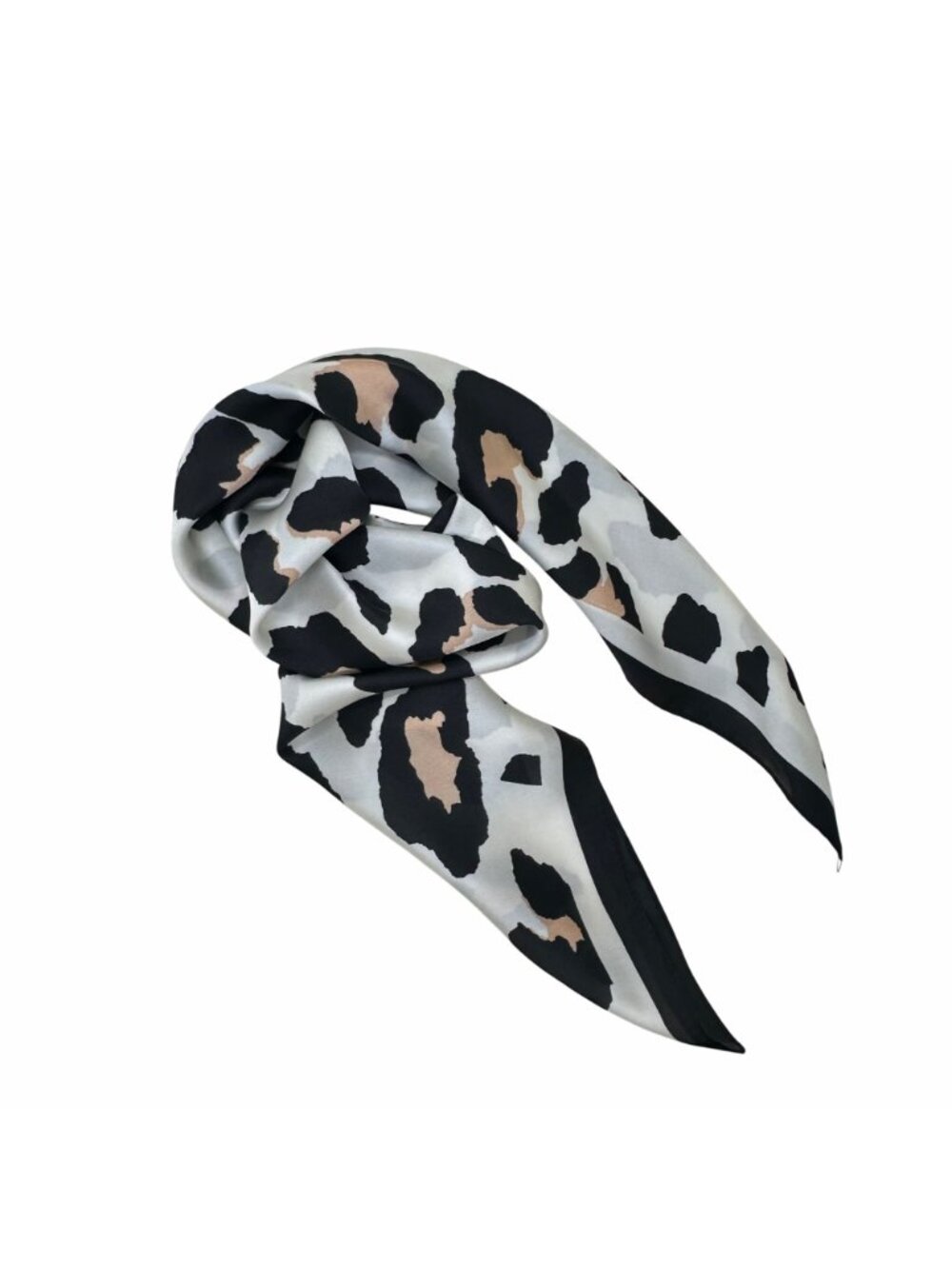✨Elegant Bandana Square Scarf Silky Satin Animal Print Leopard Hair Neck Scarfs - Picture 4 of 8